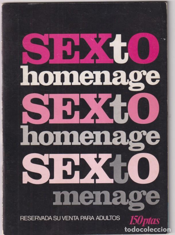 Journals: Sexto homenage sexto menage. Revista er&oacute;tica. A&ntilde;o 1979