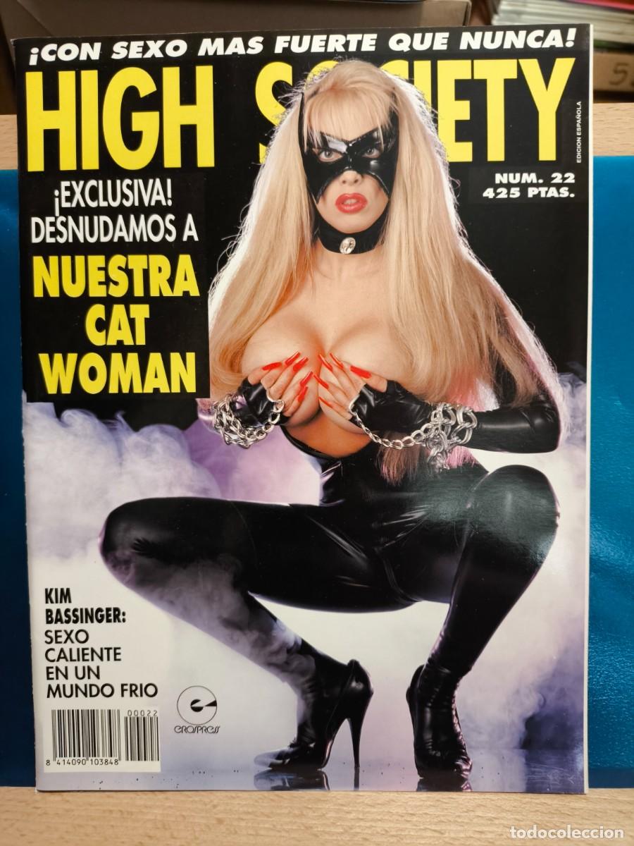 Revistas: REVISTA EROTICA PARA ADULTOS HIGH SOCIETY NUM 22 NUESTRA CATWOMAN KIM BASINGER LLEVA POSTER