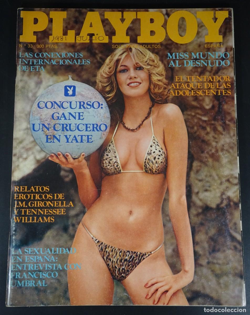 Revistas: MAGAZINE ER&Oacute;TICO, PLAYBOY N&ordm; 33, GABRIELLA BRUM, DONAYLE LUNA, 1981, HEIDI SORENSON