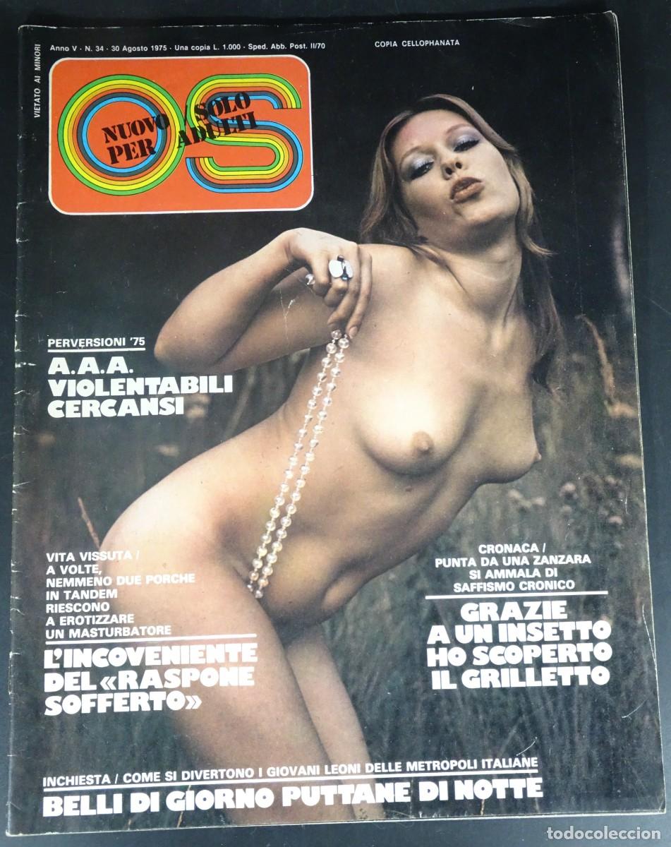 Revistas: MAGAZINE ER&Oacute;TICO PORNO, OS N&ordm; 34, VINTAGE, ITALIA 1975, (GAY-HETERO) VER FOTOS