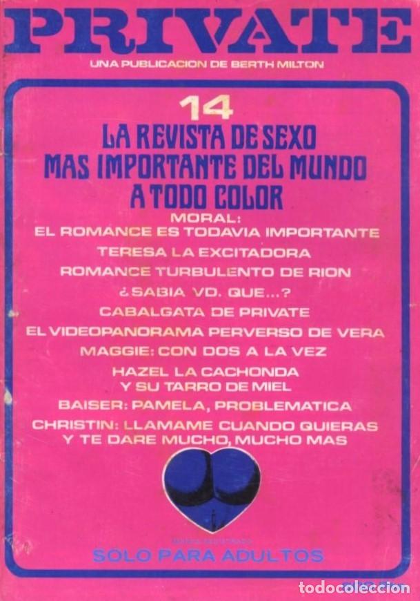 Zeitschriften: REVISTA PARA ADULTOS PRIVATE N&ordm;14. CON DESPERFECTOS REVIPOR-101