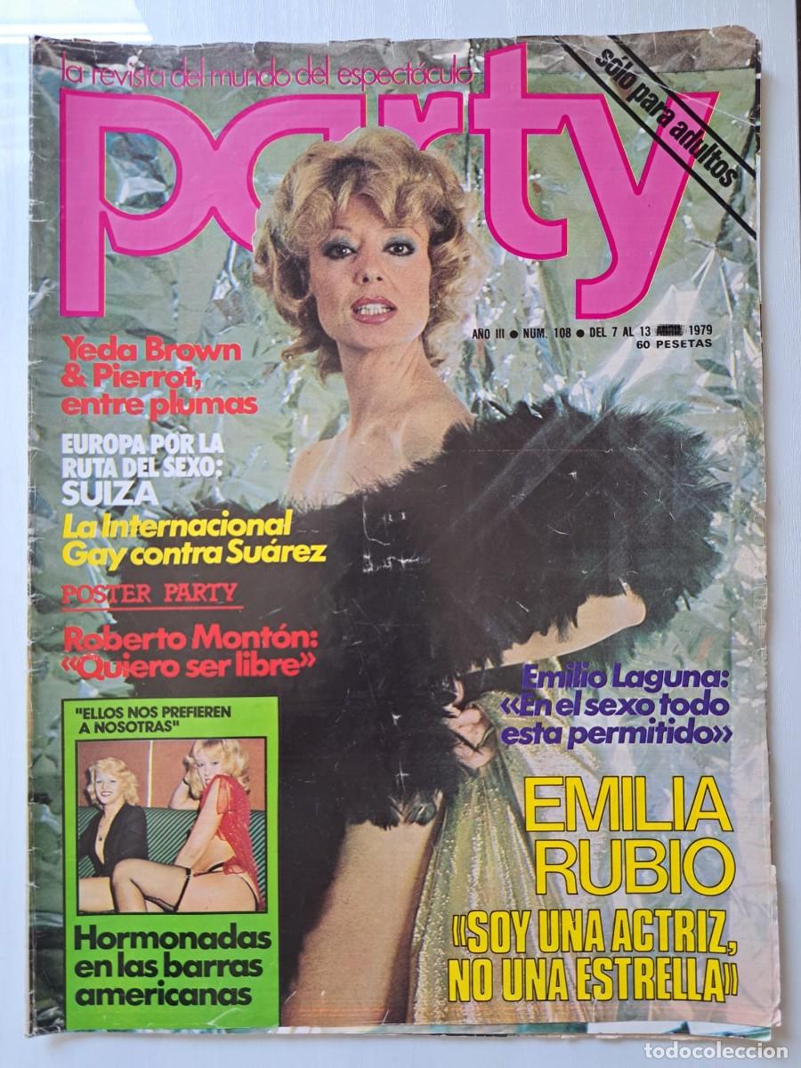 Revistas: Revista Party n&deg; 108. Antonio Amaya, Ilona Staller Ciciolina, Pierrot, Yeda Brown, Emilio Laguna