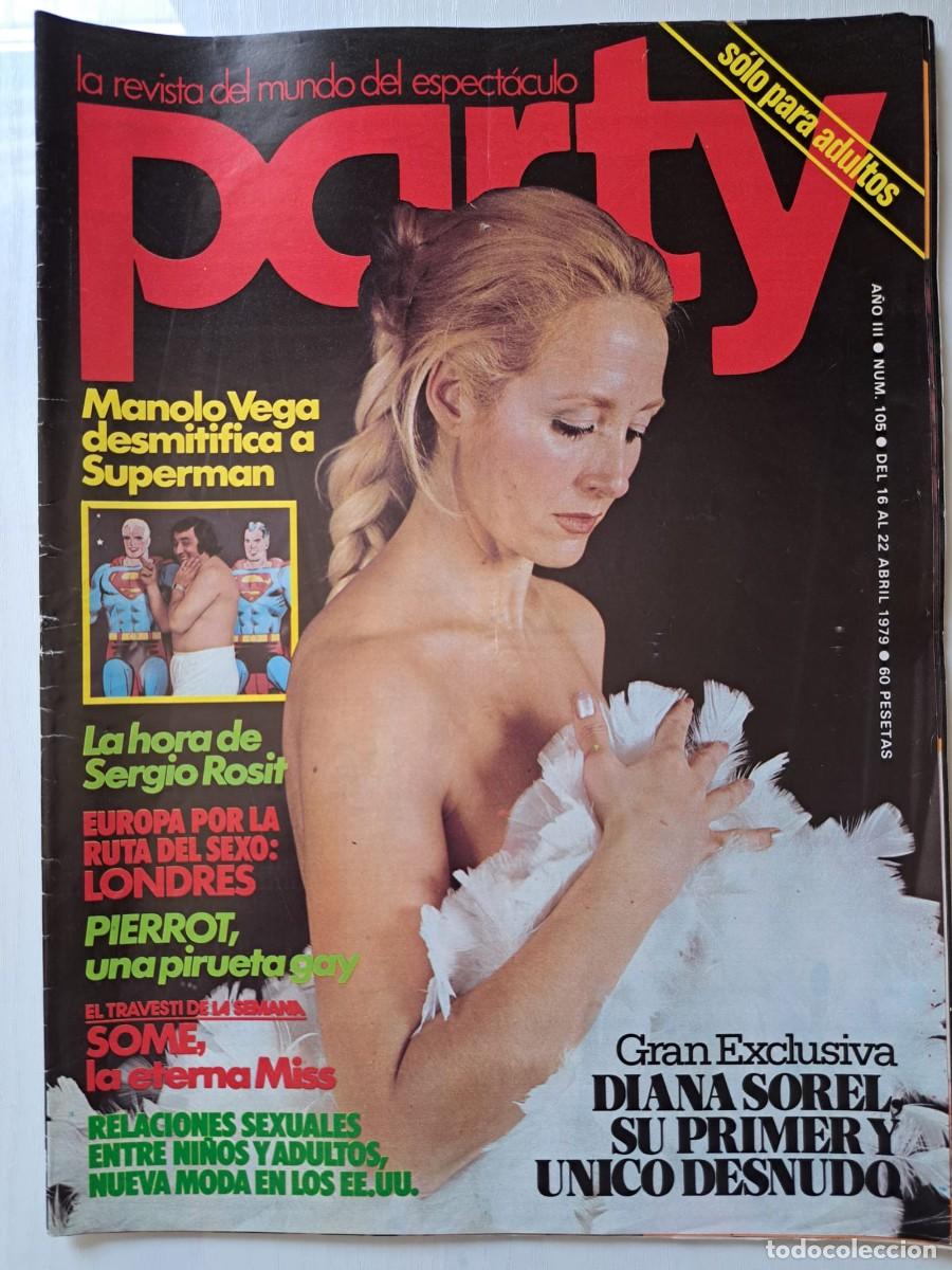 Revistas: Revista Party n&deg; 105. Pierrot, Manolo de Vega, Diana Sorel, Sergio Rosit, lgtb
