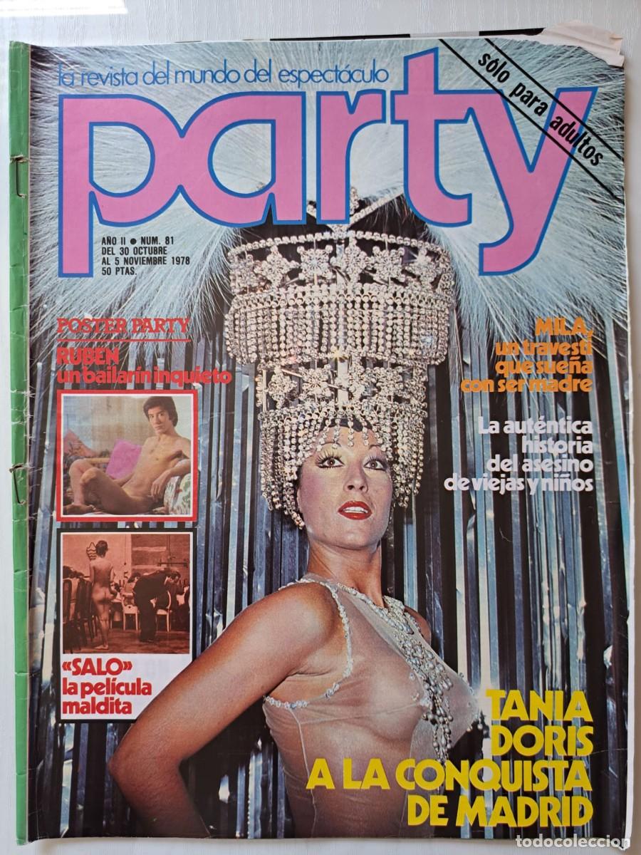 Revistas: Revista Party n&deg; 81. Vicente Parra, Salo, Pasolini, Tania Doris, lgtb