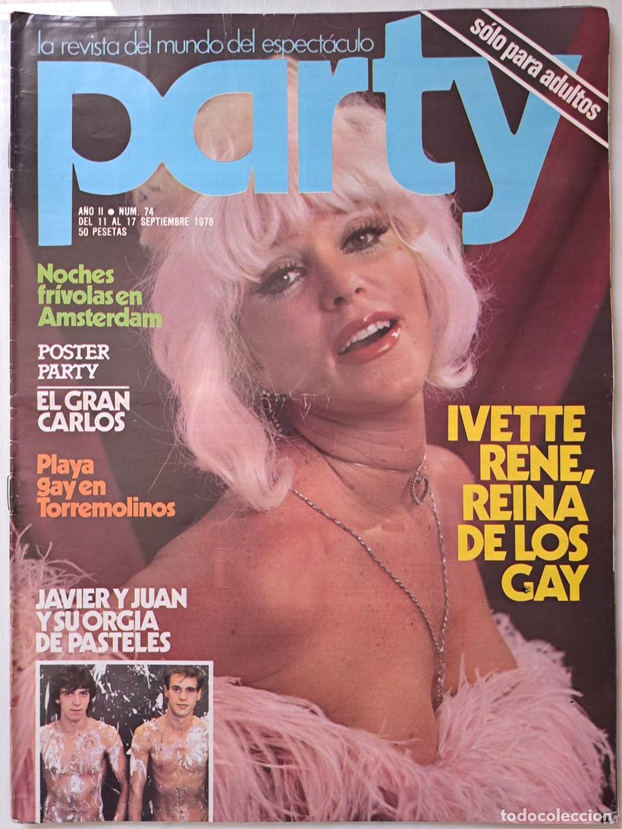 Revistas: Revista Party n&deg; 74. Verlaine, Rimbaud, Ivette Rene, Torremolinos, lgtb.