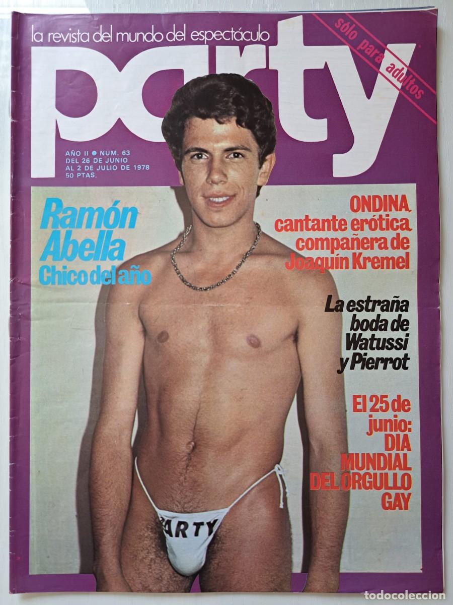 Revistas: Revista Party n&deg; 63. Helmut Berger, Ram&oacute;n Abella, Pierrot, Watussi, Ondina, Orgullo gay, lgtb.