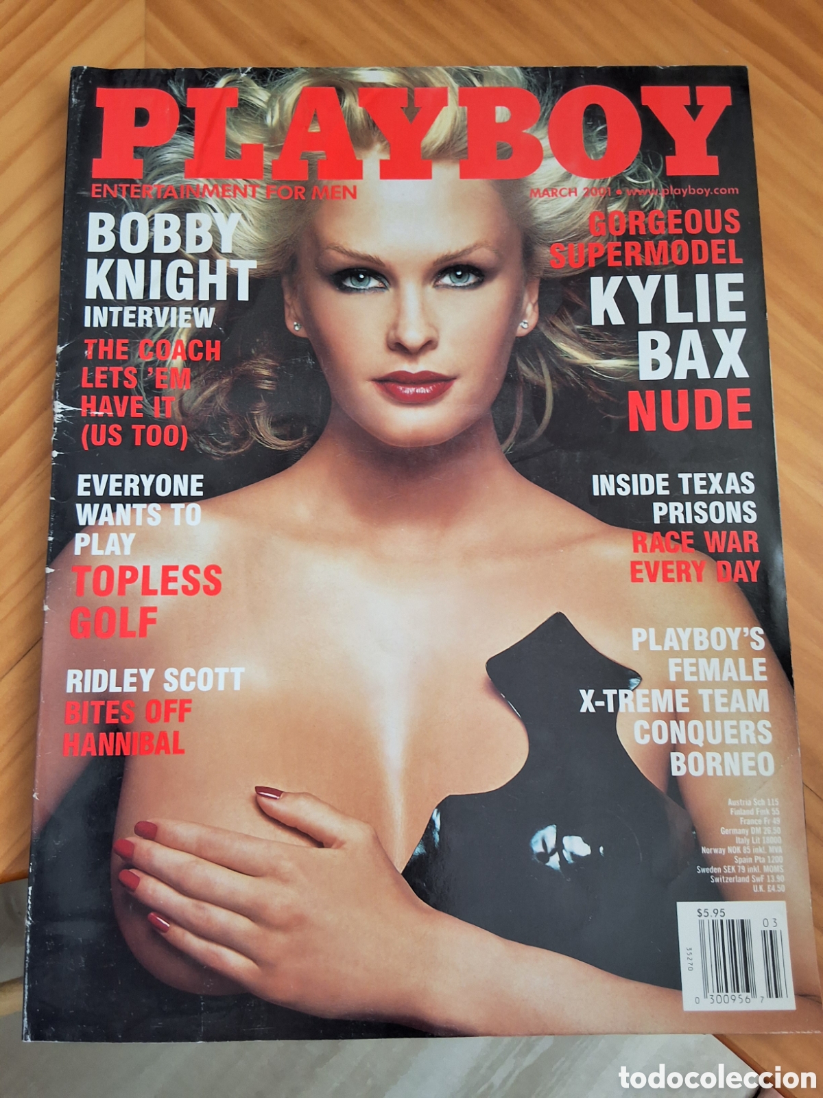 Magazines: Playboy americano mensual revista erotica desnudos mujeres 2001 marzo Kylie Bax