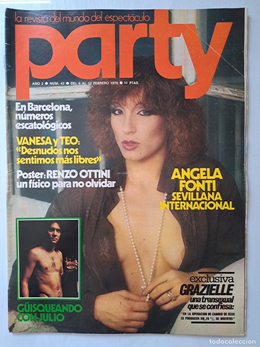 Revistas: Revista Party n&deg; 43. Angela Fonti, Renzo Ottini, Grazielle, lgtb.