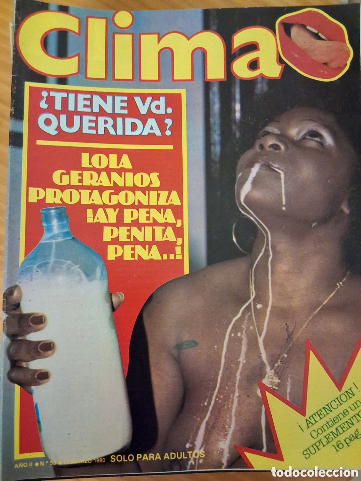 Journals: Clima revista erotica espa&ntilde;ola desnudos mujeres n&uacute;mero 53 a&ntilde;o 1980/3