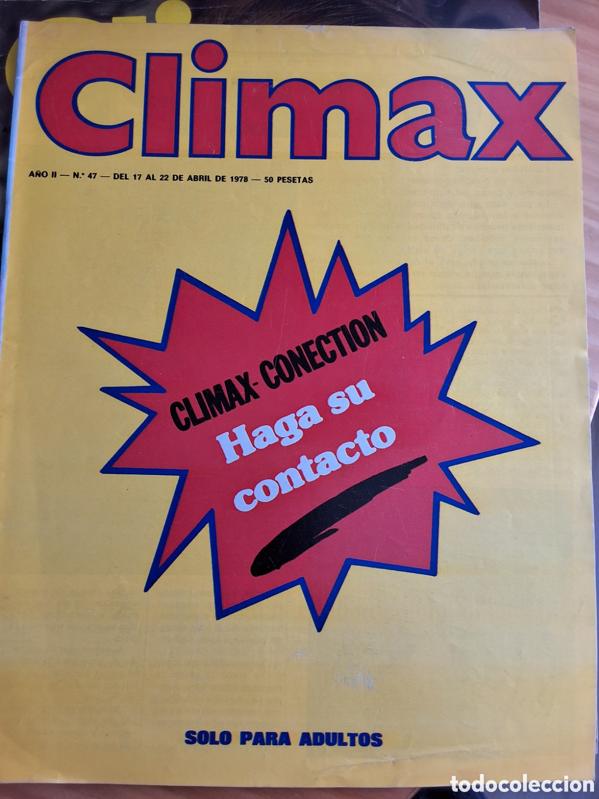 Revistas: Climax revista erotica espa&ntilde;ola desnudos mujeres n&uacute;mero 47 a&ntilde;o 1978/4