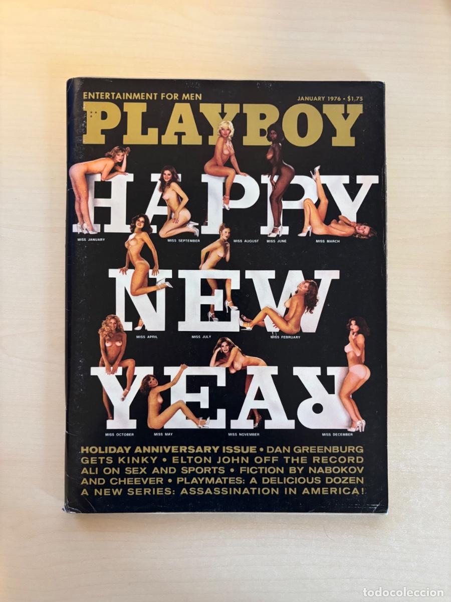 Revistas: Playboy USA January 1976 Happy New Year Original Vintage Magazine Elton John Ali Nabokov