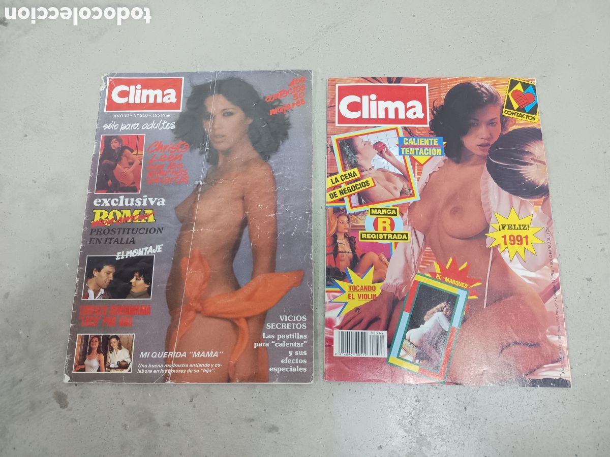 Revistas: CLIMA - 2 REVISTAS EROTICAS ESPA&Ntilde;OLAS