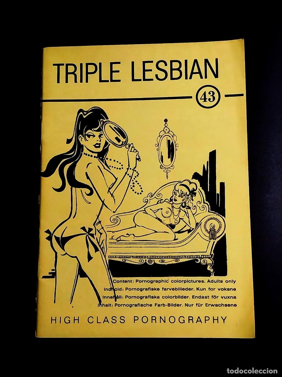 Revistas: TRIPLE LESBIAN - COLOR CLIMAX EARLY MAGAZINE #43 1970 - RARE DANISH RETRO-PORN MAGAZINE