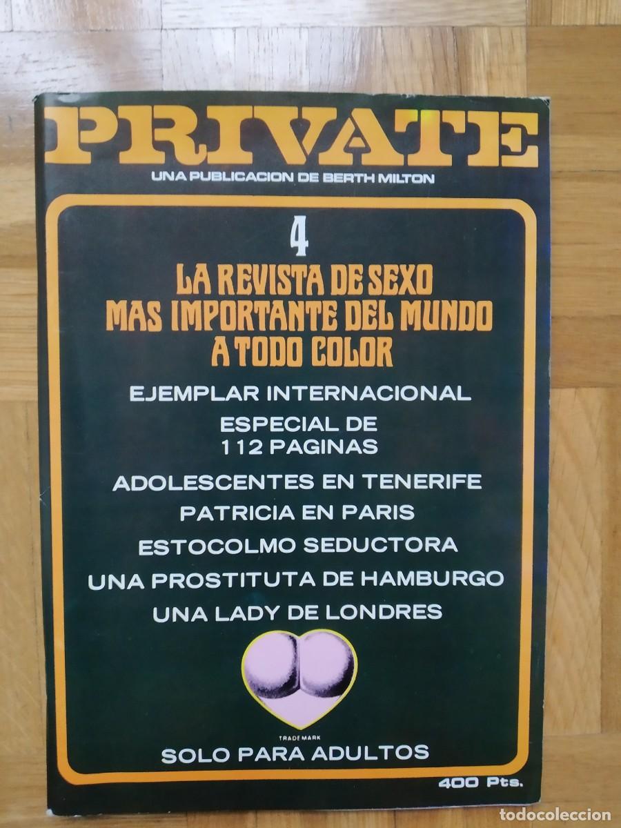 Revistas: REVISTA PRIVATE N&ordm; 4 SOLO PARA ADULTOS BERTH MILTON