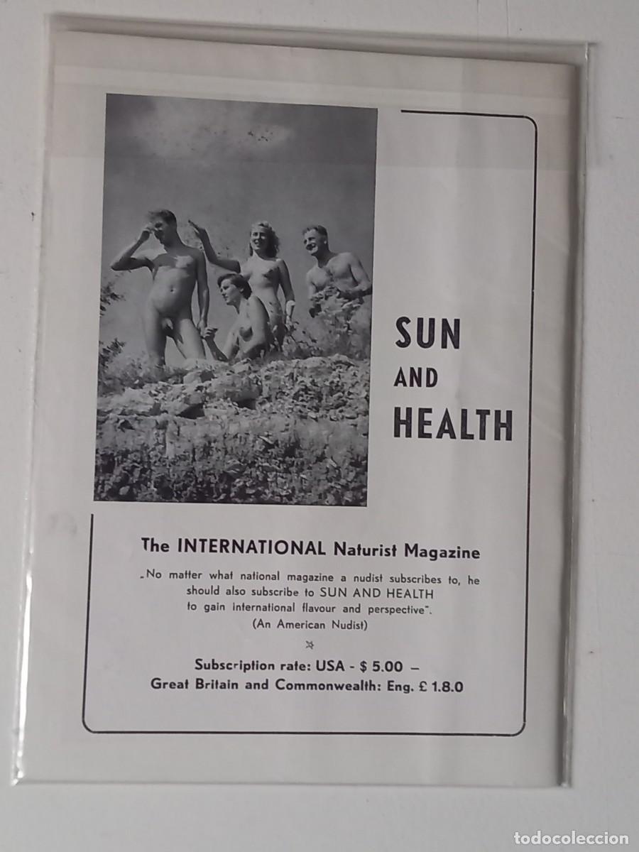 Revistas: SUN AND HEALTH No.38 JUNE 1956 NATURISM MAGAZINE INTERNATIONAL PUBLISHING HOUSE 1957 DENMARK