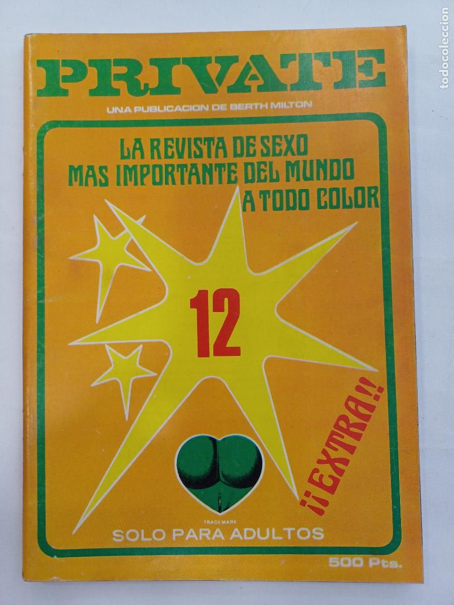 Revistas: PRIVATE N&ordm;12/BERTH MILTON/REVISTA EROTICA ADULTOS.