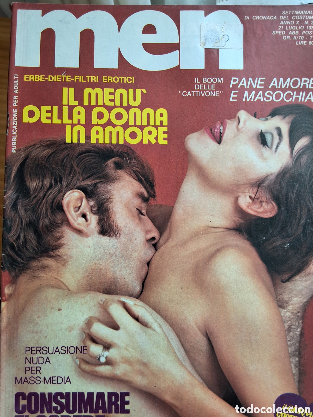 Magazines: Men revista erotica italiana desnudos mujeres 1975/7