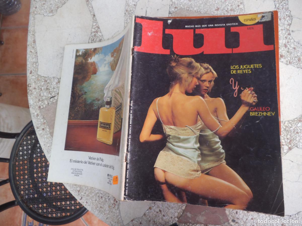 Revistas: lui a&ntilde;o 4 n&ordm; 36 , revista erotica espa&ntilde;ola solo para adultos, con poster
