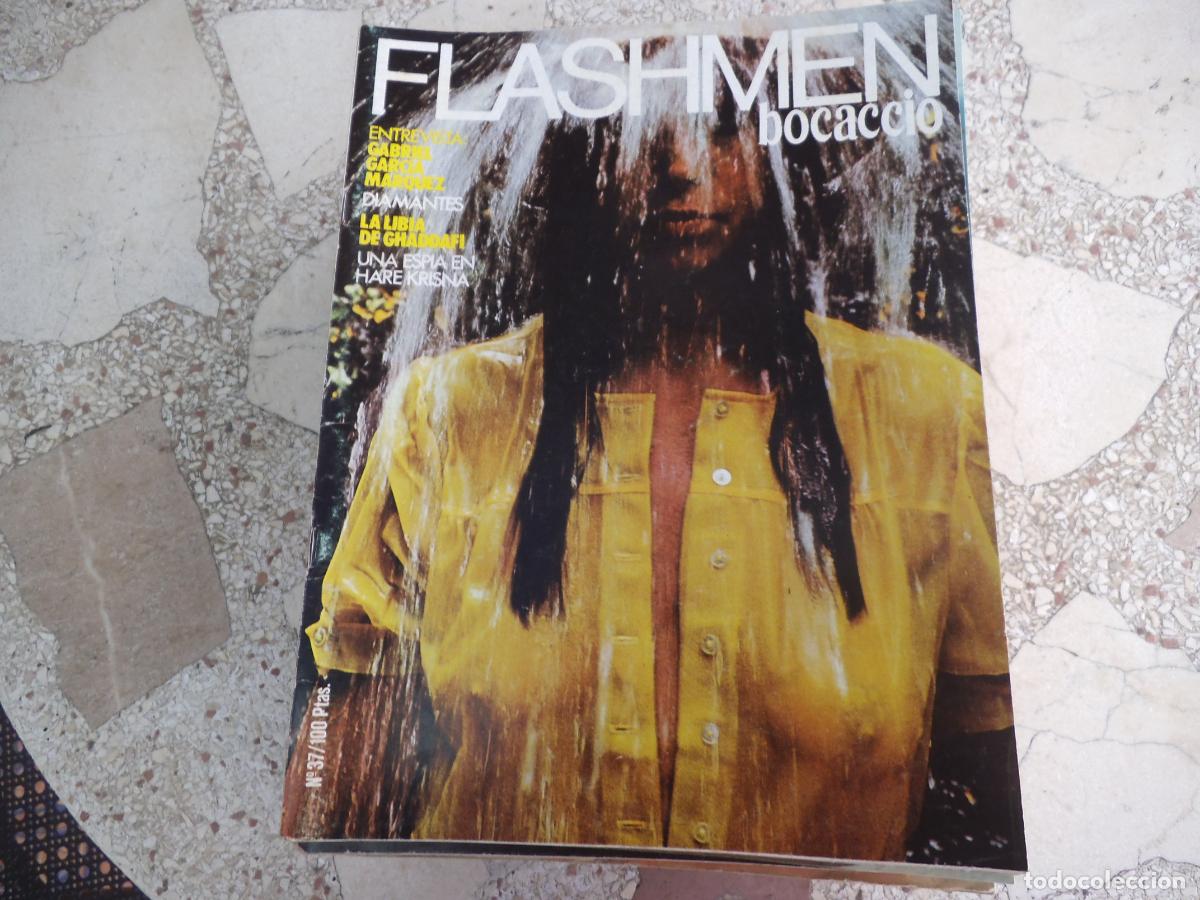 Revistas: flashmen bocaccio n&ordm; 37, revista erotica, libia de ghaddafi