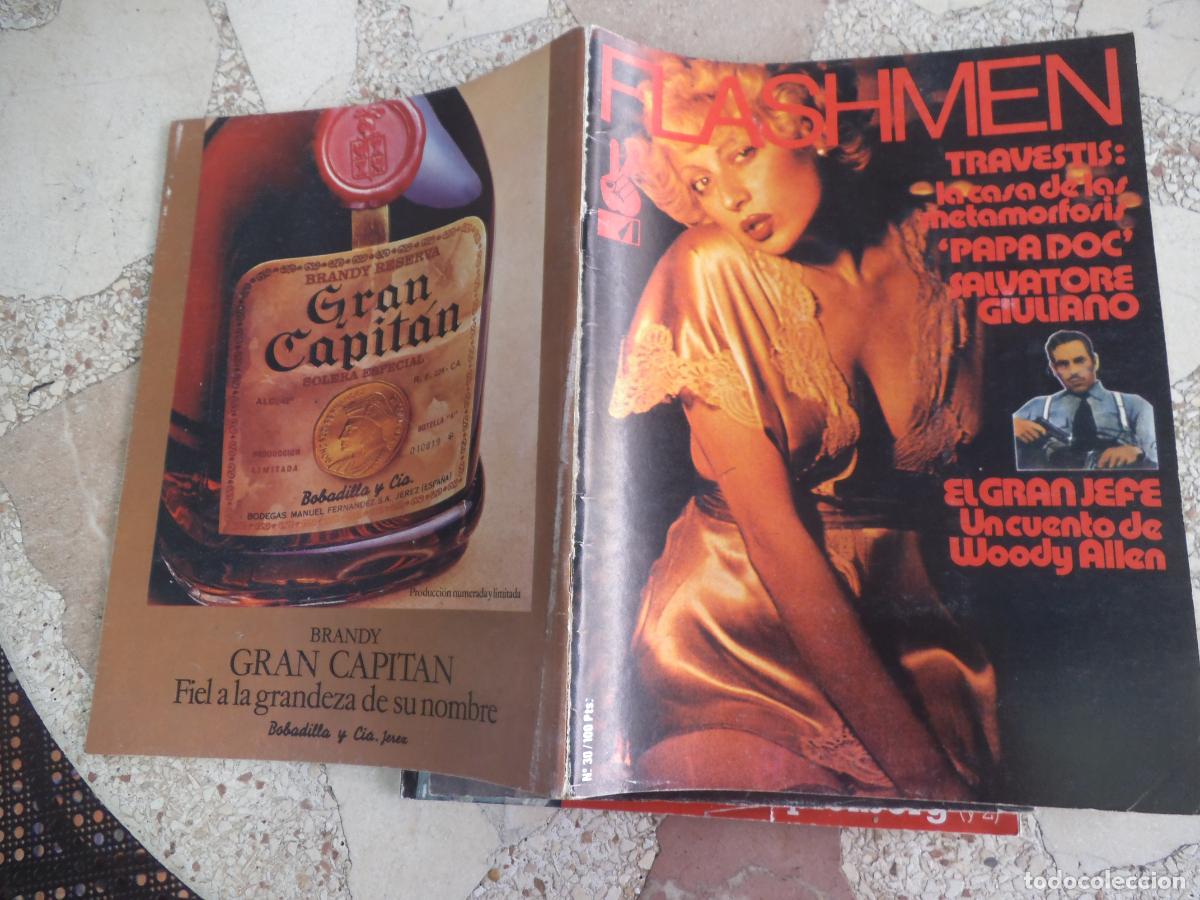 Revistas: flashmen bocaccio n&ordm; 30, revista erotica, los idolos caidos, papa doc,