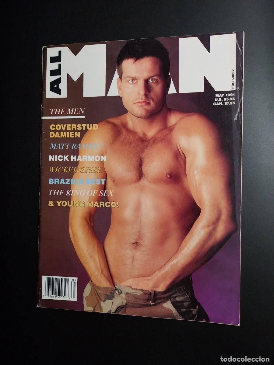 Revistas: ALL MAN MAY 1991 - MARK RAMSEY AKA PETER NORTH - NICK HARMON - GAY MAGAZINE