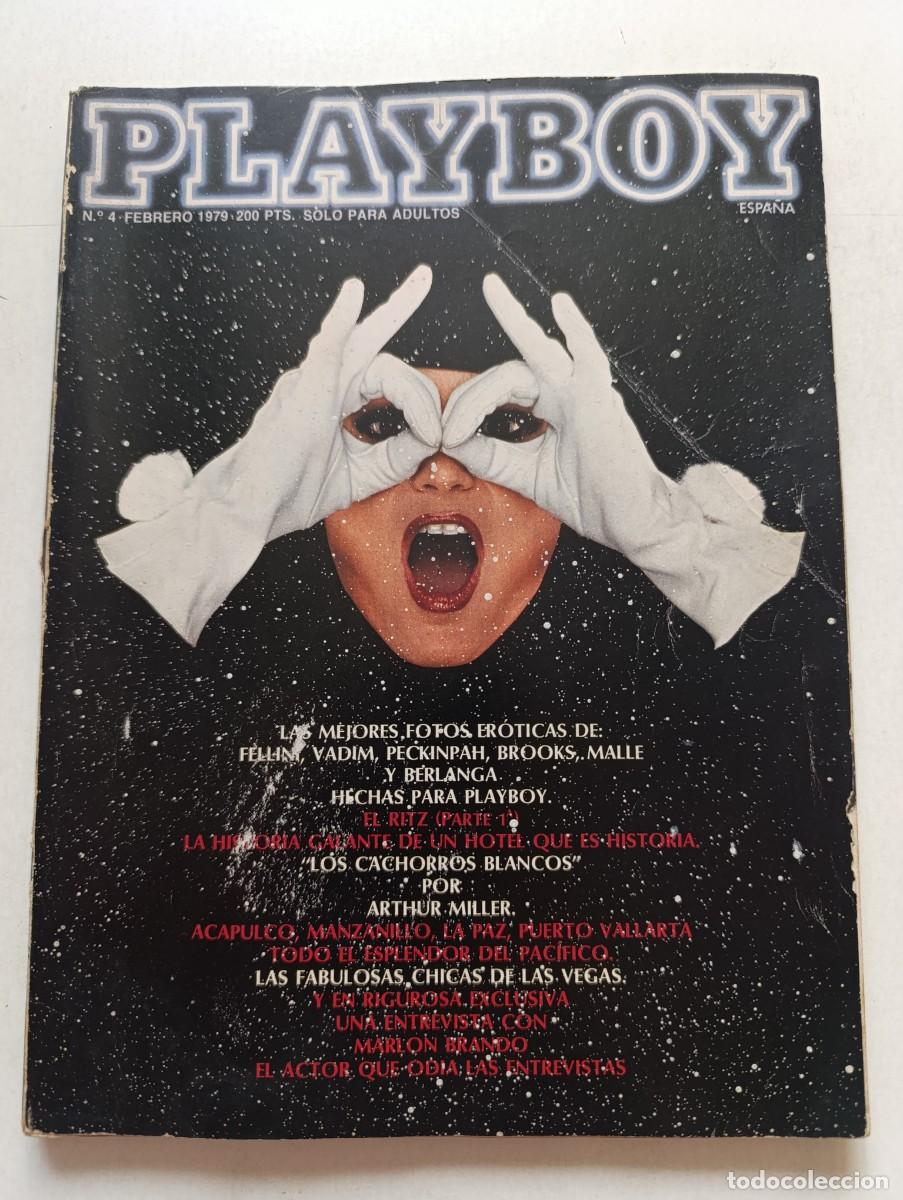 Journals: Revista PLAYBOY n&ordm; 4 Marlon Brando Sylvie Vartan Roger Vadim Luis Garc&iacute;a Berlanga Marlene Dietrich