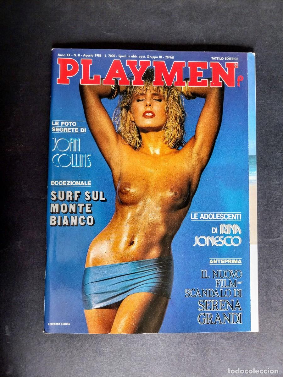 Zeitschriften: PLAYMEN AGOSTO 1986 - IRINA IONESCO ISIS PEYRADE lolita - SERENA GRANDI - MYRIAN AXA - JOAN COLLINS