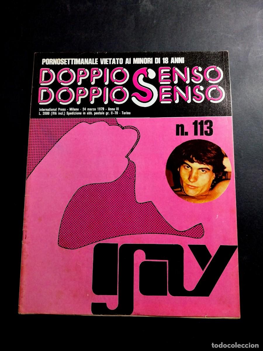 Journals: DOPPIOSENSO GAY MAGAZINE 113 1979 YOUNG TWINKS - BLACK MALES - BODYBUILDERS - SM - POSTER CENTRALE