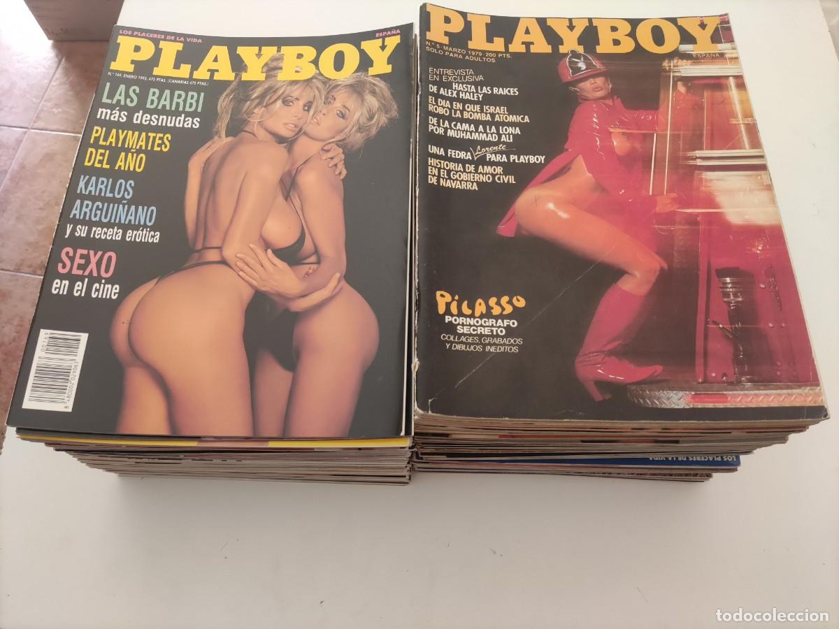 Journals: Lote 76 revistas Playboy con sus posters