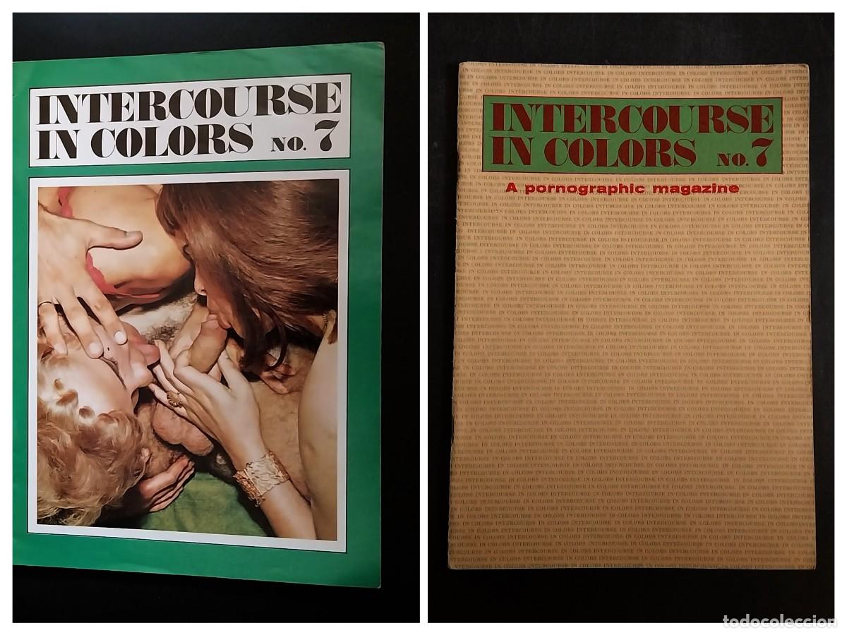 Journals: INTERCOURSE IN COLORS #7 1969 NORDISK BLADCENTRAL - RARE INTERRACIAL DANISH RETRO-PORN MAGAZINE
