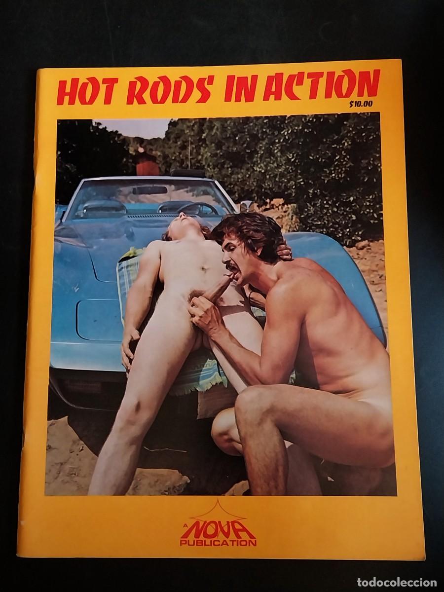 Journals: HOT RODS IN ACTION #1 - KIP NOLL - NOVA, EARLY 1970s - RARE GAY TWINKS HARDCORE PICTORIAL