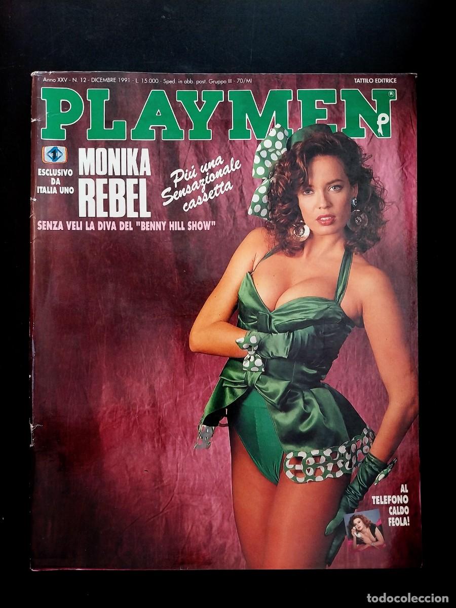 Revistas: PLAYMEN DICEMBRE 1991 - MONIKA REBEL - DEBORAH CAL&Igrave; - ISABELLE HUPPERT- MARINA RIPA DI MEANA