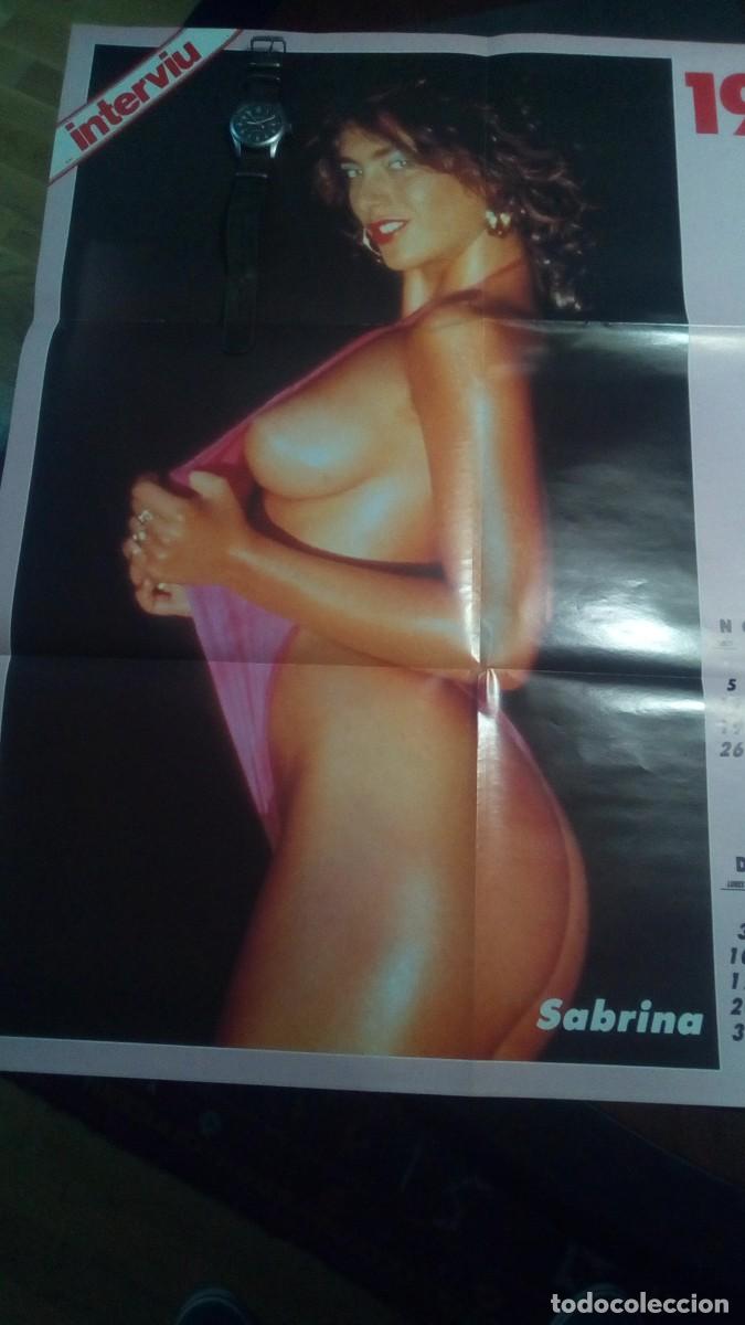 Riviste: SABRINA SALERNO-P&Oacute;STER GIGANTE-COMO NUEVO