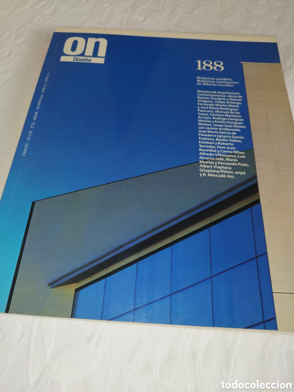 Revistas: REVISTA ON DISE&Ntilde;O N.&ordm; 188. 1997. ARQUITECTURA - DISE&Ntilde;O.