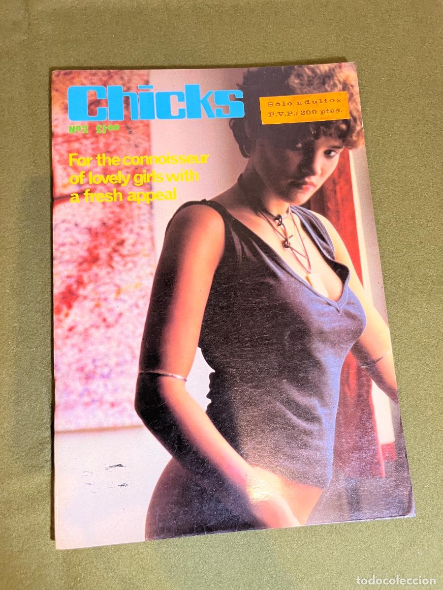 Magazines: Revista CHICKS Vol. 1 N&ordm; 2 1976 Jeenaroy Ltd Londres Reino Unido Revista Er&oacute;tica Vintage