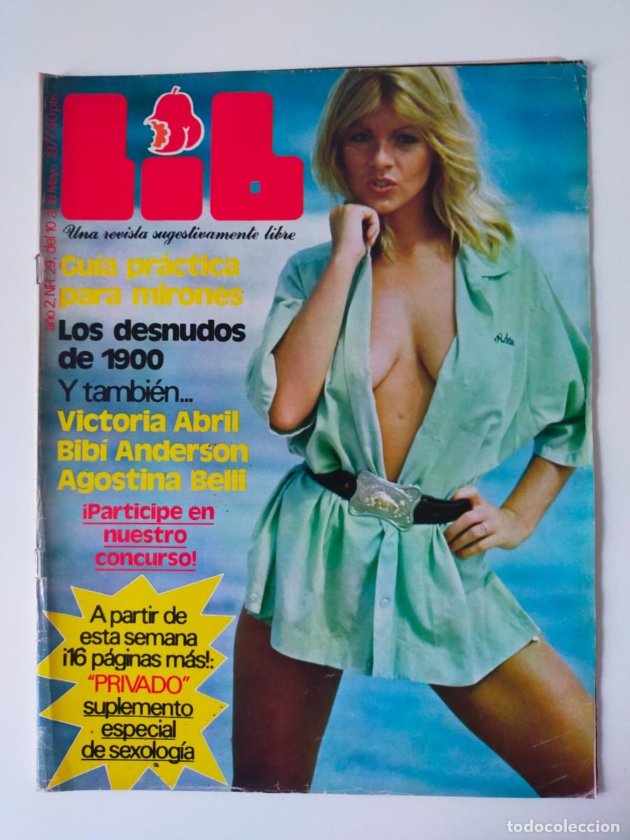 Magazines: REVISTA LIB A&Ntilde;O 1977 - N&ordm; 29 - AGOSTINA BELLI - BIBI ANDERSON - VICTORIA ABRIL - ISABEL LUQUE