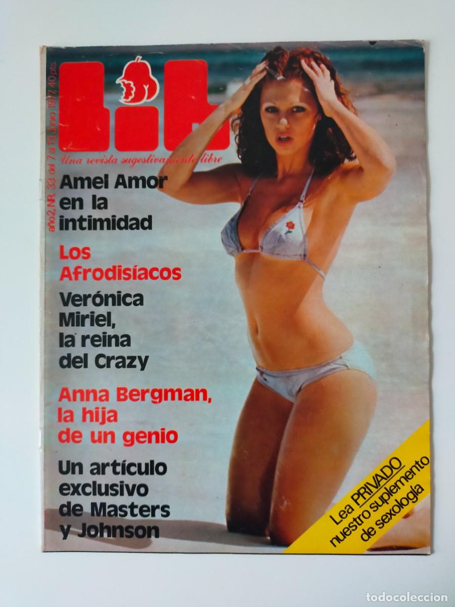 Magazines: REVISTA LIB A&Ntilde;O 1977 - N&ordm; 33 - JOE RIGOLI - AMEL AMOR - VERONICA MIRIEL - ANNA BERGMAN