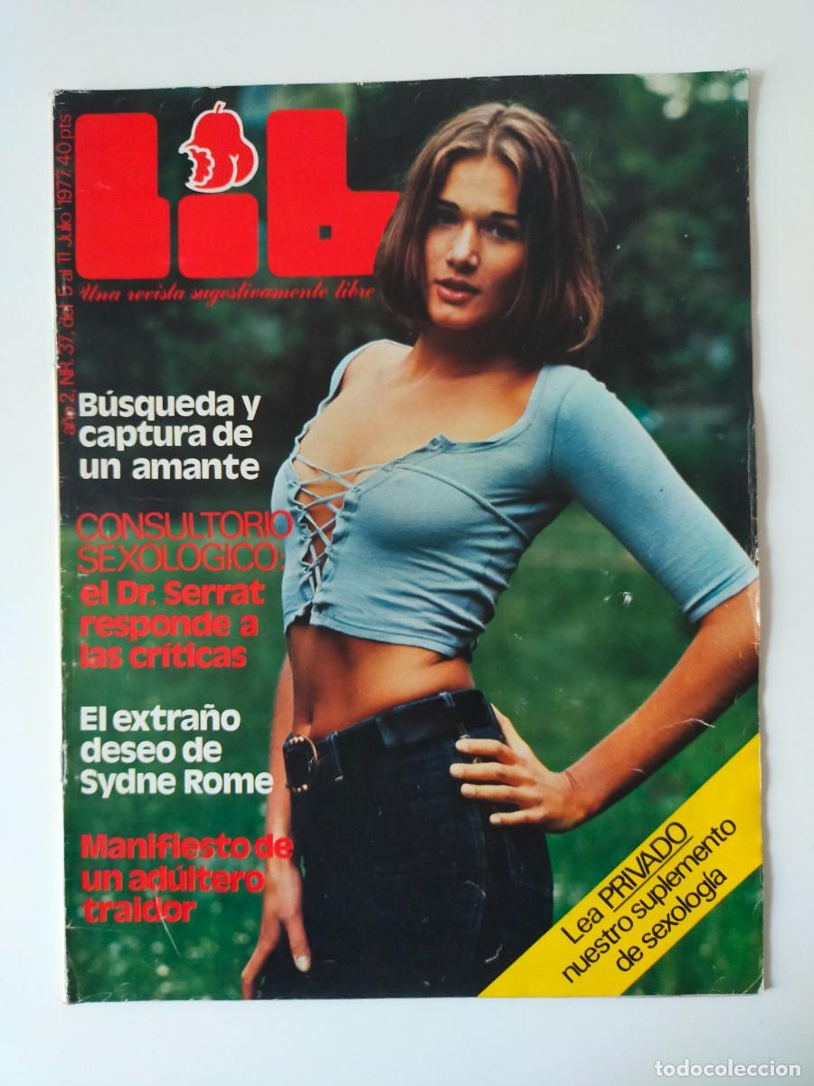 Magazines: REVISTA LIB A&Ntilde;O 1977 - N&ordm; 37 - SYDNE ROME - CARMEN PLATERO - CRAZY HORSE - KIM BARBAUR - DR. SERRAT