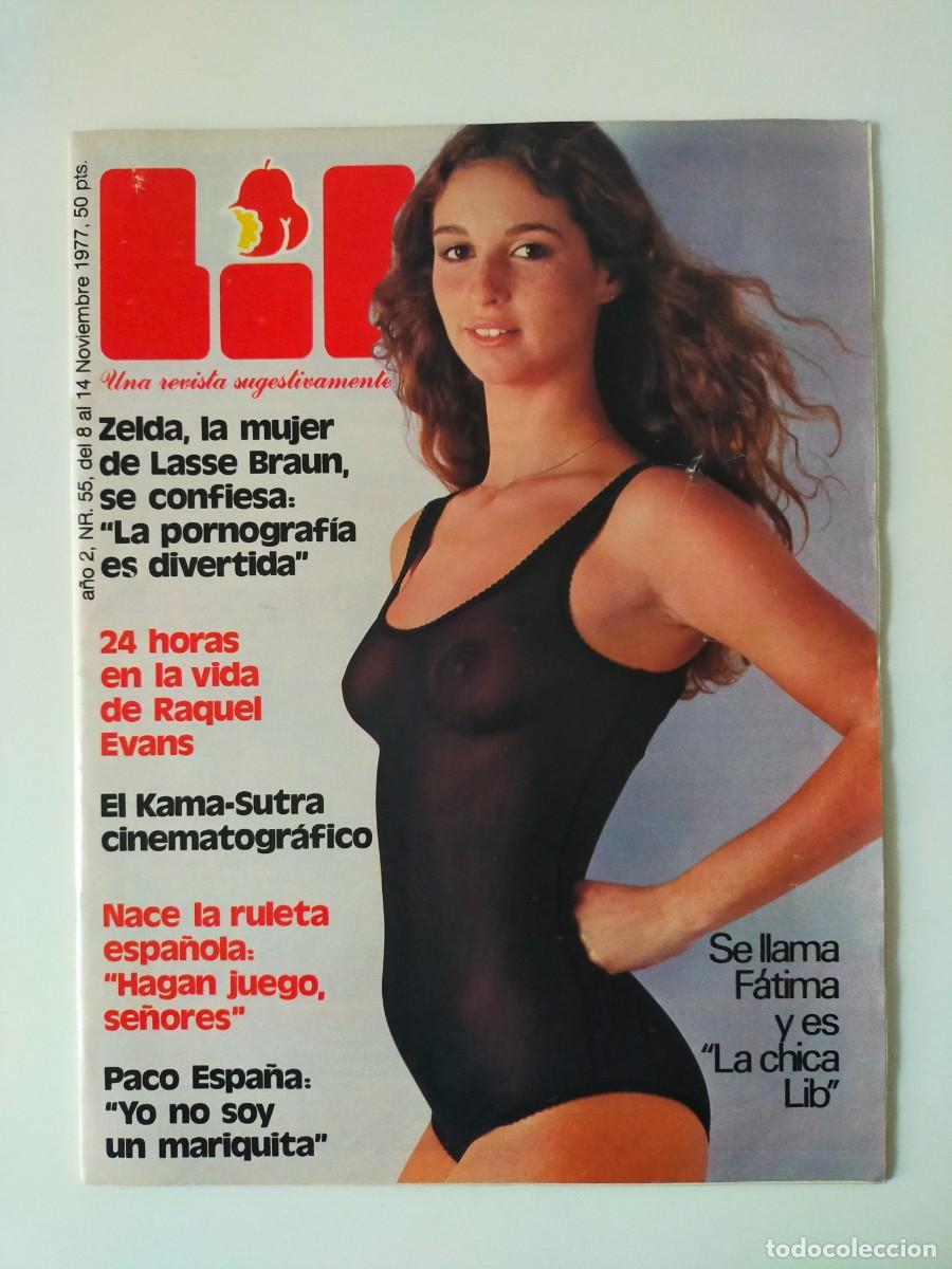 Magazines: REVISTA LIB A&Ntilde;O 1977 - N&ordm; 55 - EVA ROBIN - ORCHIDEA DE SANTIS - RAQUEL EVANS - PACO ESPA&Ntilde;A