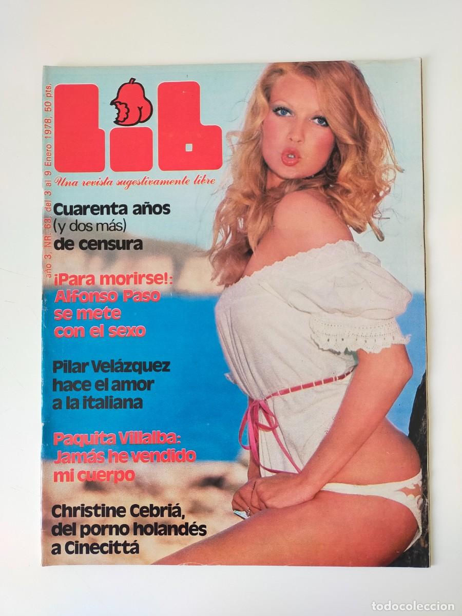 Magazines: REVISTA LIB A&Ntilde;O 1978 - N&ordm; 63 - PILAR VELAZQUEZ - PAQUITA VILLALBA - CHRISTINE CEBRIA