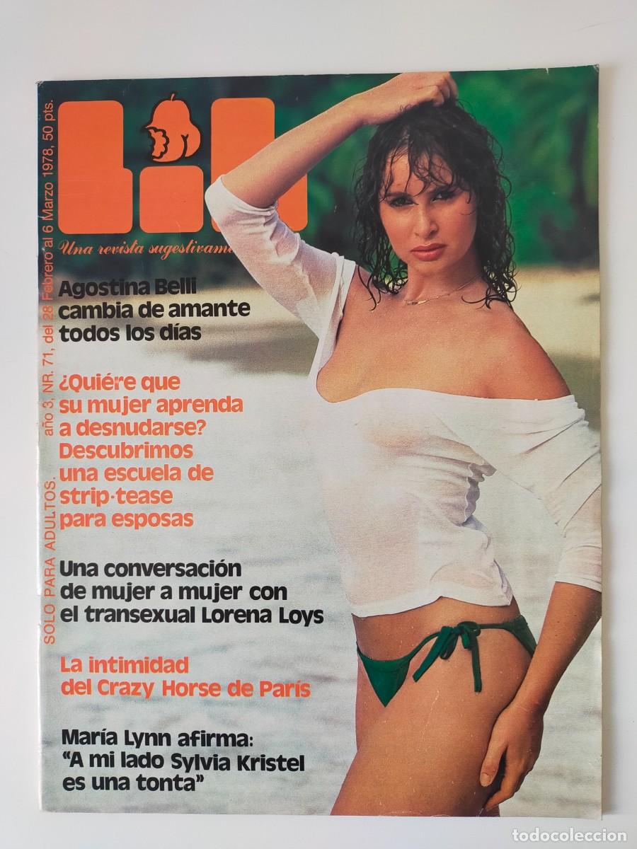 Magazines: REVISTA LIB A&Ntilde;O 1978 - N&ordm; 71 - AGOSTINA BELLI - LORENA LOYS - MARIA LYNN - MICHEY OLLSON