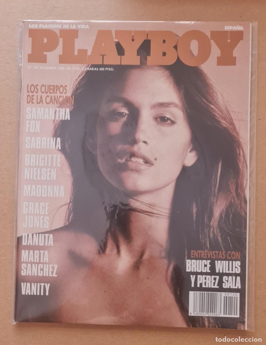 Journals: Revista PLAYBOY n&ordm; 120 Diciembre 1988 - Cuerpos de la canci&oacute;n: Sabrina, Samantha Fox... (como nueva)