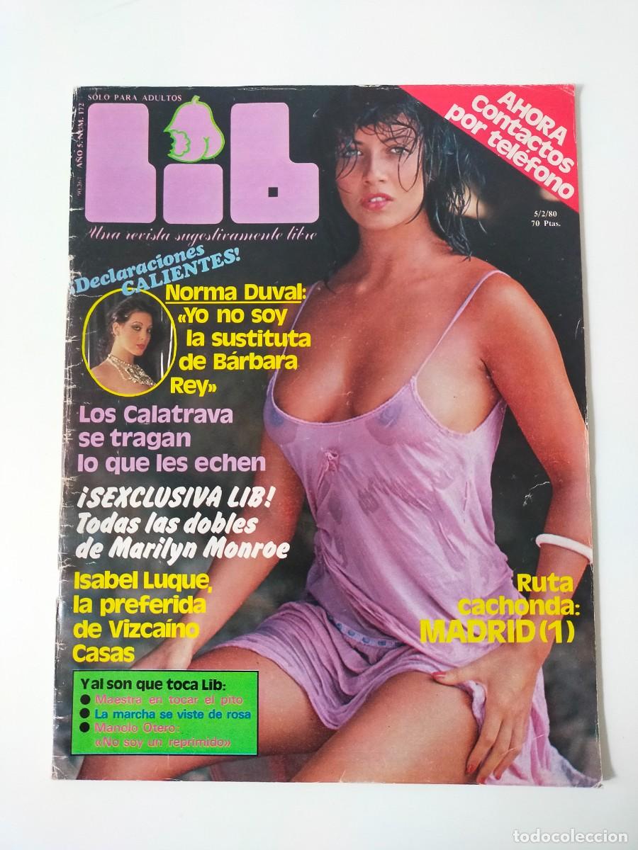 Revistas: REVISTA LIB A&Ntilde;O 1980 - N&ordm; 172 - NORMA DUVAL - LOS CALATRAVA - ISABEL LUQUE -DOBLES DE MARILYN MONROE