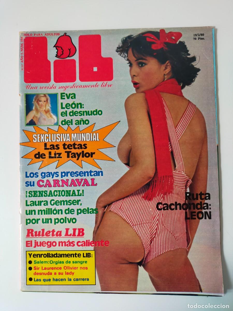 Revistas: REVISTA LIB A&Ntilde;O 1980 - N&ordm; 174 - EVA LEON - ELIZABETH TAYLOR - LAURA GEMSER - MARY CARMEN ALVAREZ
