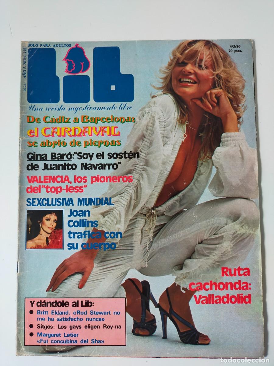 Revistas: REVISTA LIB A&Ntilde;O 1980 - N&ordm; 176 - GINA BARO - JOAN COLLINS - BRITT EKLAND - MARGARET LETIER