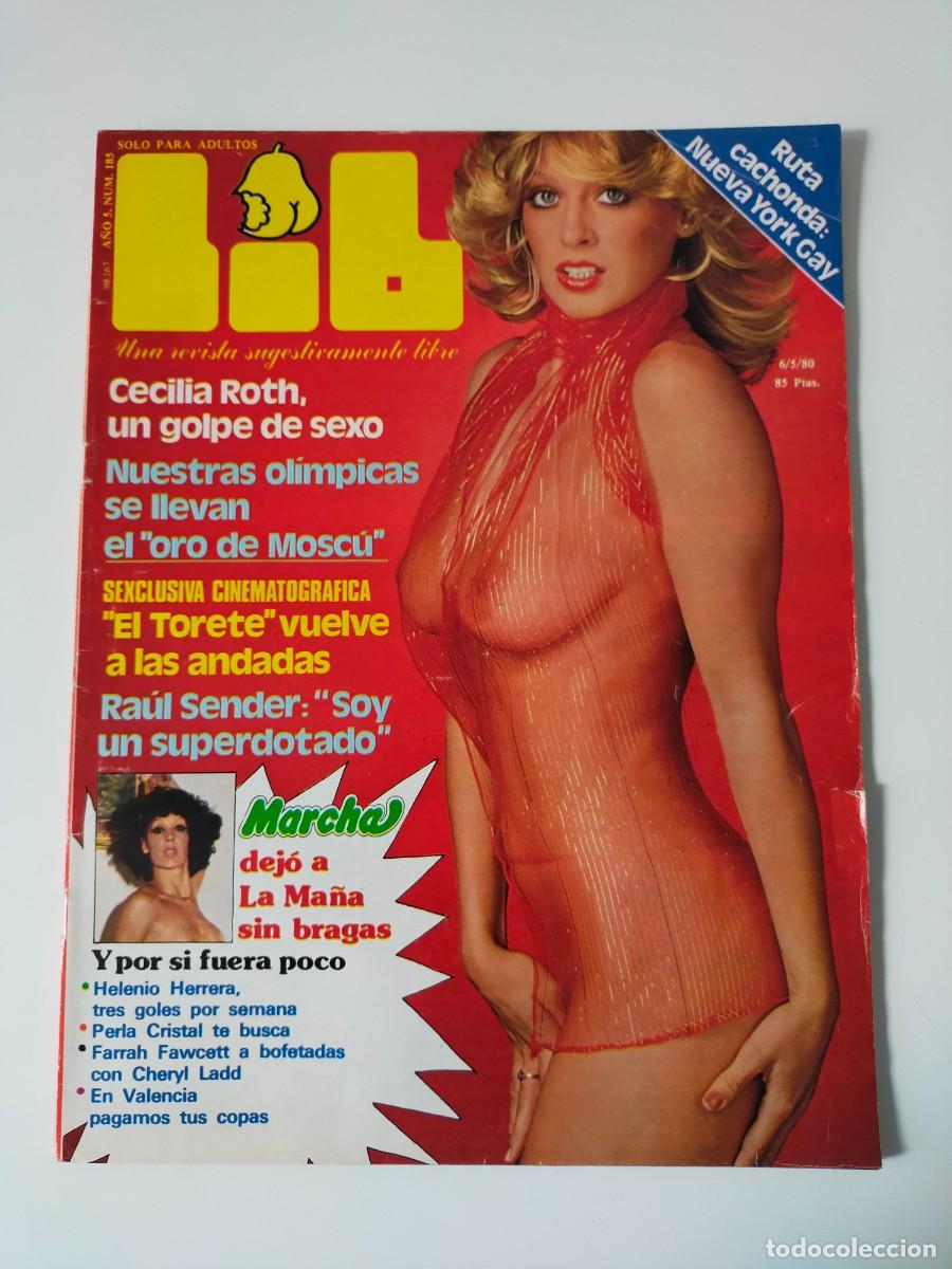 Revistas: REVISTA LIB A&Ntilde;O 1980 - N&ordm; 185 - CECILIA ROTH - EL TORETE - RAUL SENDER - FARRAH Y CHERYL