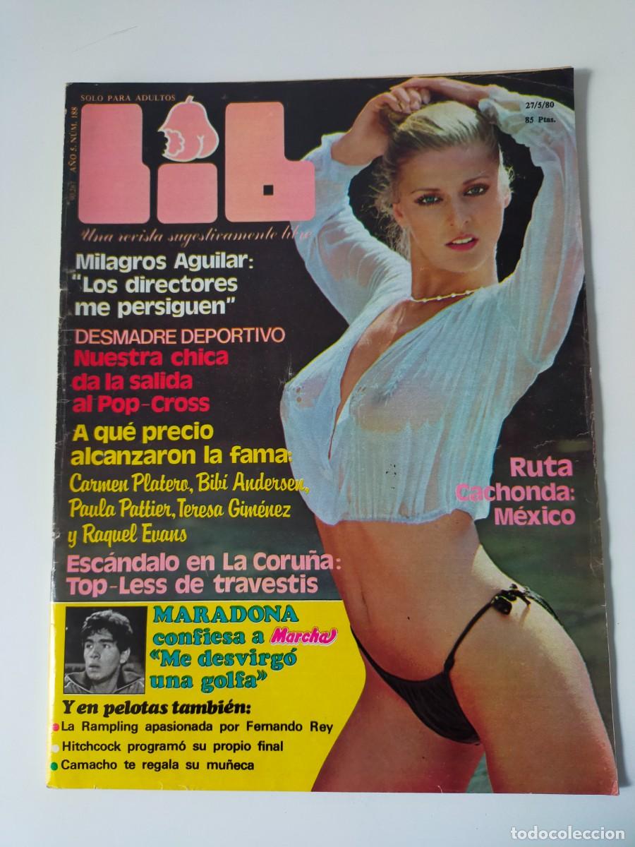 Revistas: REVISTA LIB A&Ntilde;O 1980 - N&ordm; 188 - MILAGROS AGUILAR - MARADONA - MARA LANDERS - IVA ALLISON