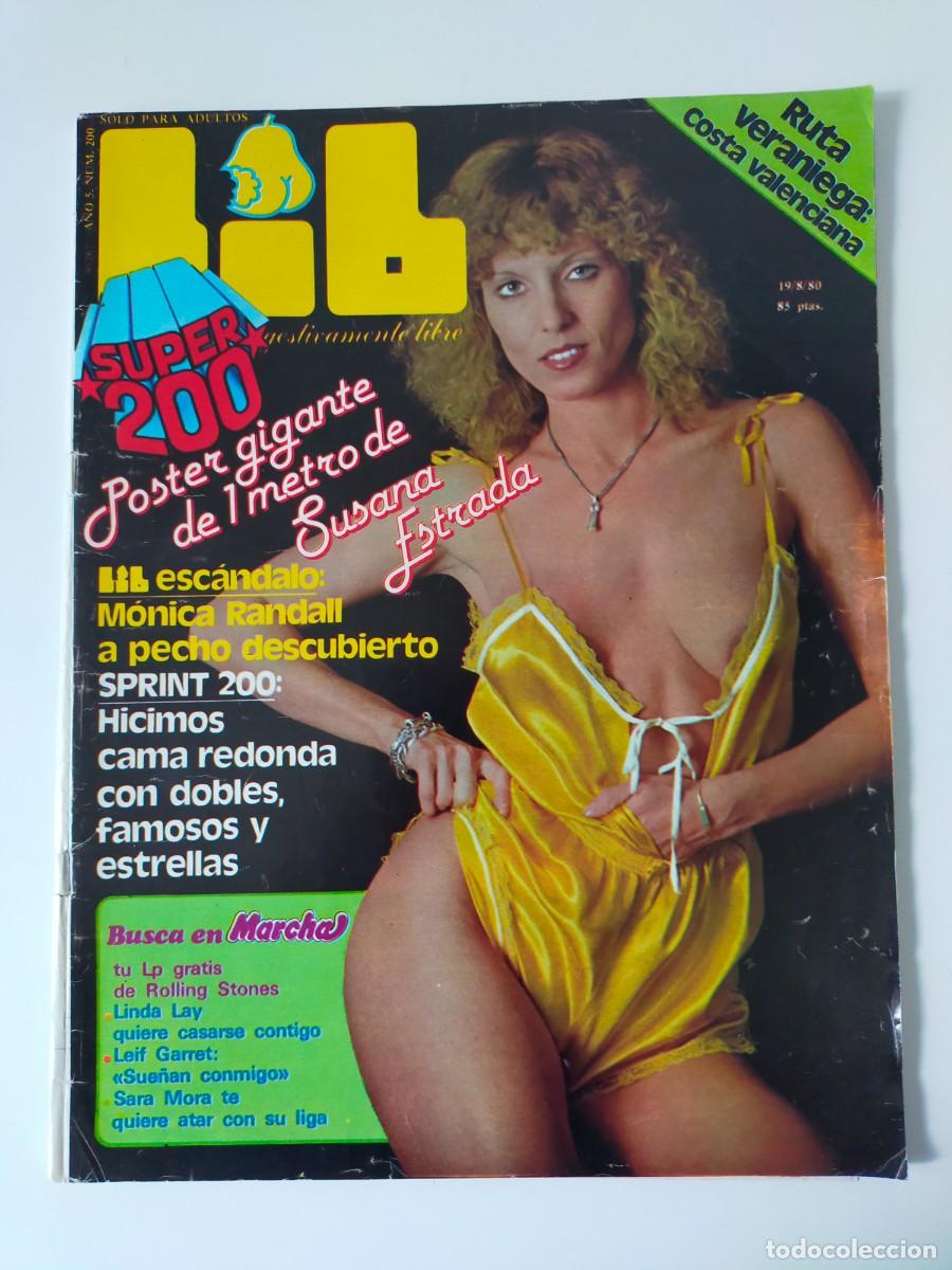 Magazines: REVISTA LIB A&Ntilde;O 1980 - N&ordm; 200 - MONICA RANDALL - POSTER DE 1 METRO DE SUSANA ESTRADA