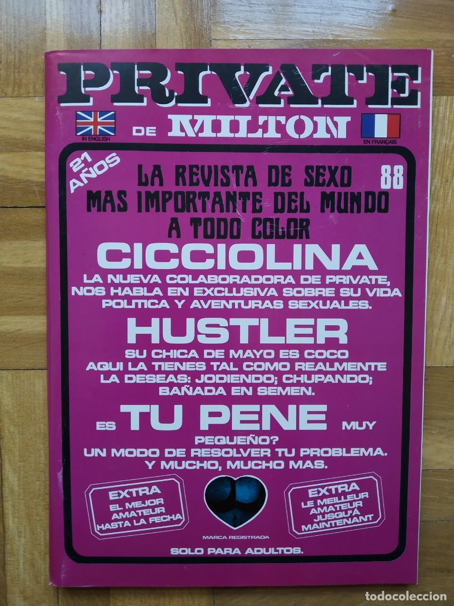 Revistas: REVISTA PRIVATE N&ordm; 88 PORNO MILTON CICCIOLINA VER FOTOS