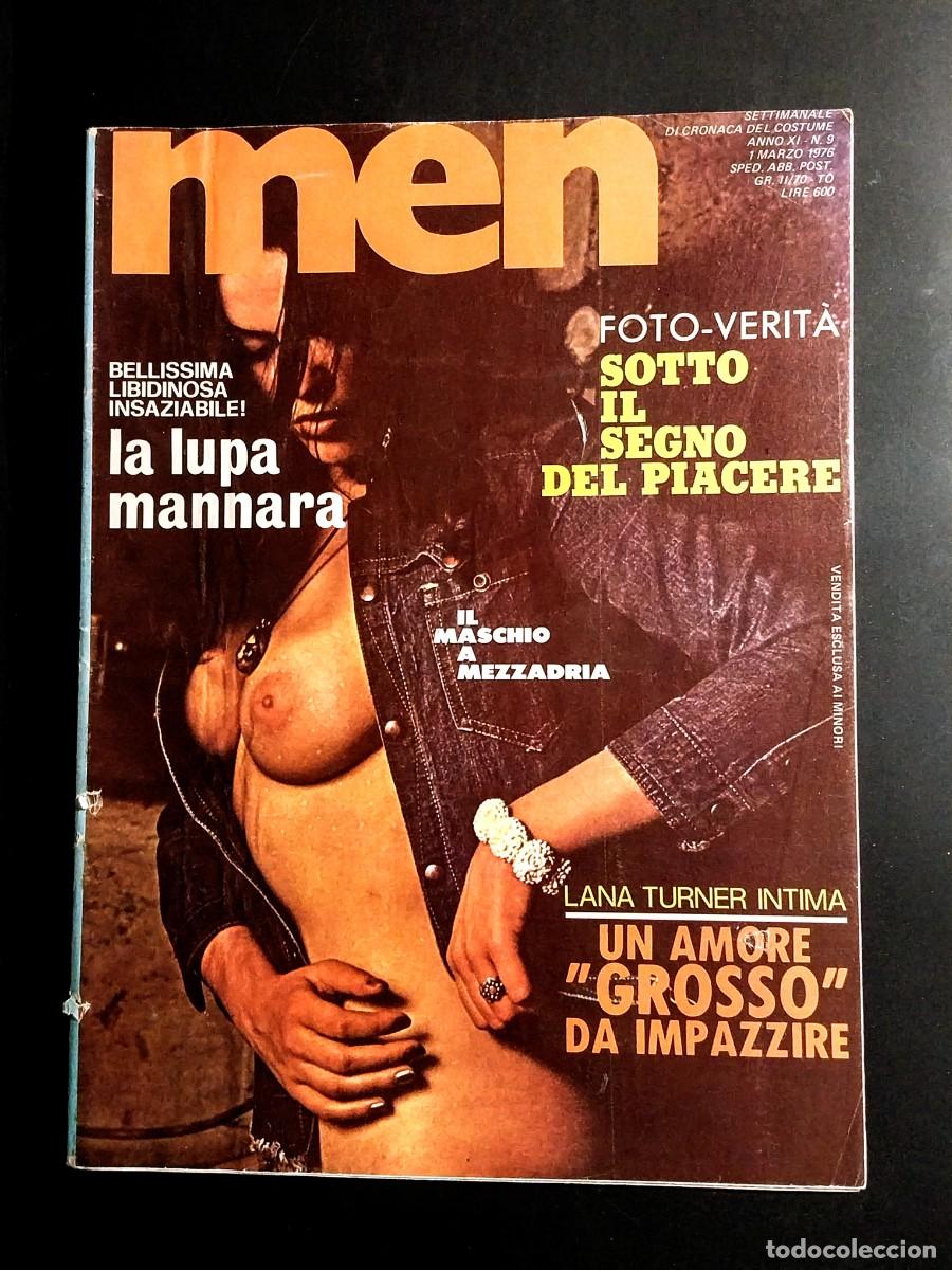 Revistas: MEN N. 9 1976 - LANA TURNER - LA LUPA MANNARA - GAY TWINK - VINTAGE ITALIAN HARD-CORE MAGAZINE